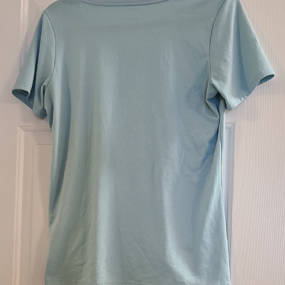 Nike Women's Sky Blue Dri-FIT Tee - Picture 3 of 5